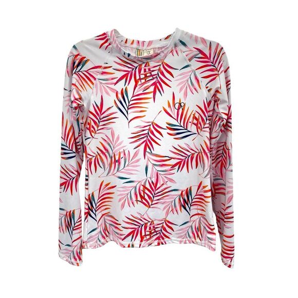 Women's Ocean Pacific Small‎ Surfing Beach UV Rashie Swim Shirt Long Sleeve - Picture 1 of 5